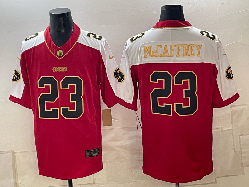 Men 2026 Nike San Francisco 49ers #23 McCaffery red NFL Jersey 1025002->buffalo bills->NFL Jersey